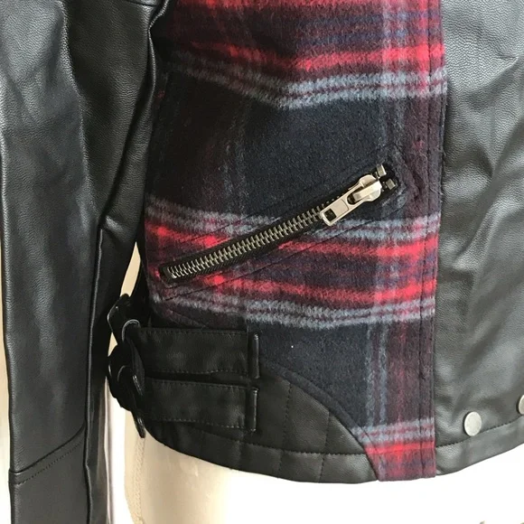 NWT Collection B Faux leather Moto Jacket - Picture 4 of 4